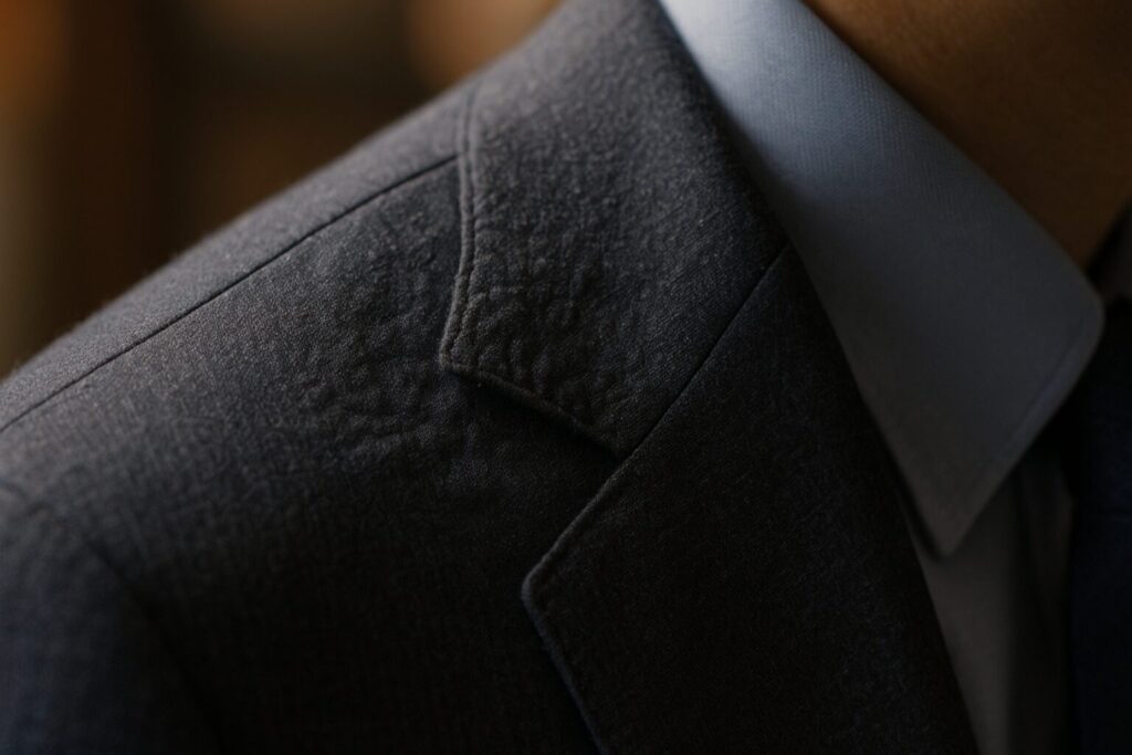 なぜスーツの「襟が浮く」のか？構造的な3つの歪み