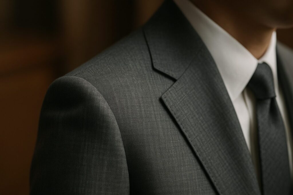 痩せ型・華奢な体型をカバーし、威厳のあるスーツ姿を手に入れられる