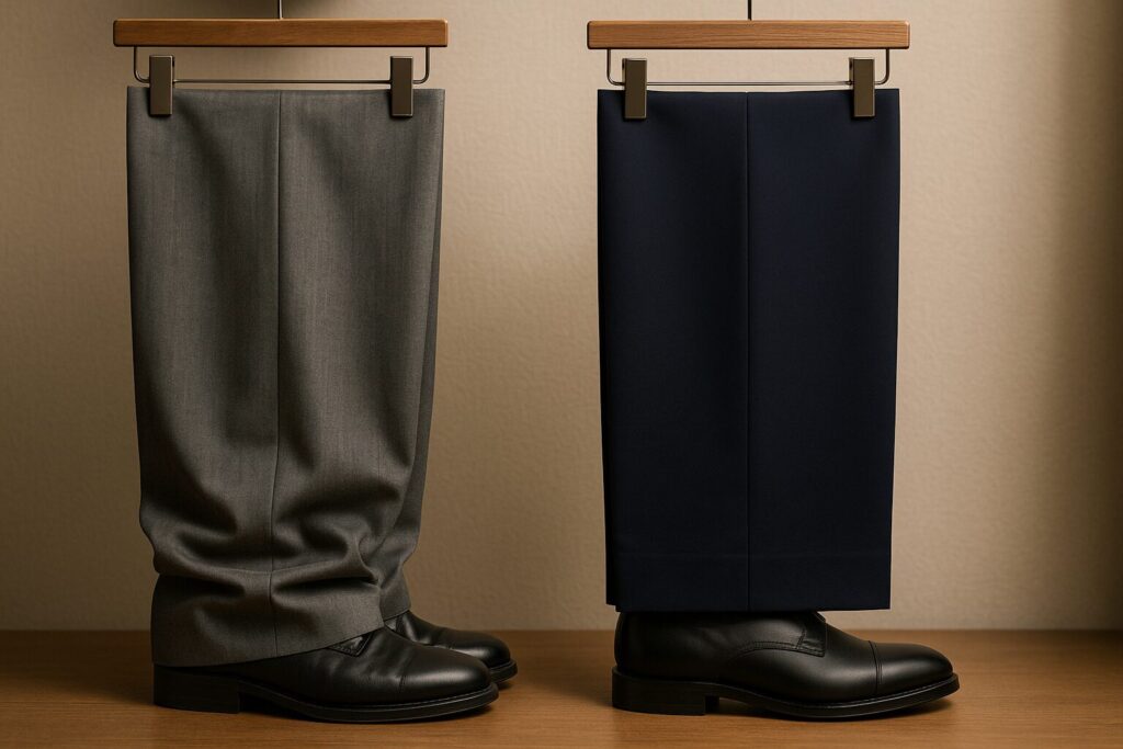 パンツの丈と肩のラインが“老け見え”の分かれ道