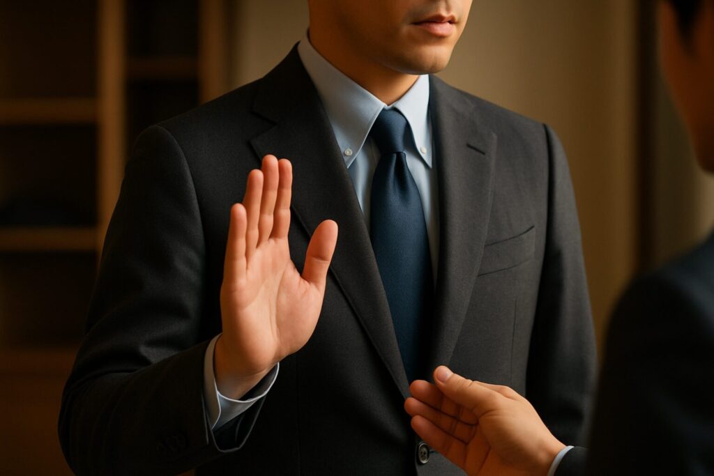スーツ店で上手な断り方7選【アサーティブ実践】