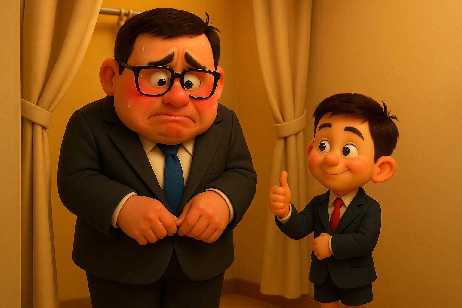 スーツの試着が恥ずかしい理由