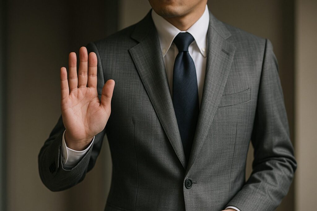 スーツの押し売りは違法